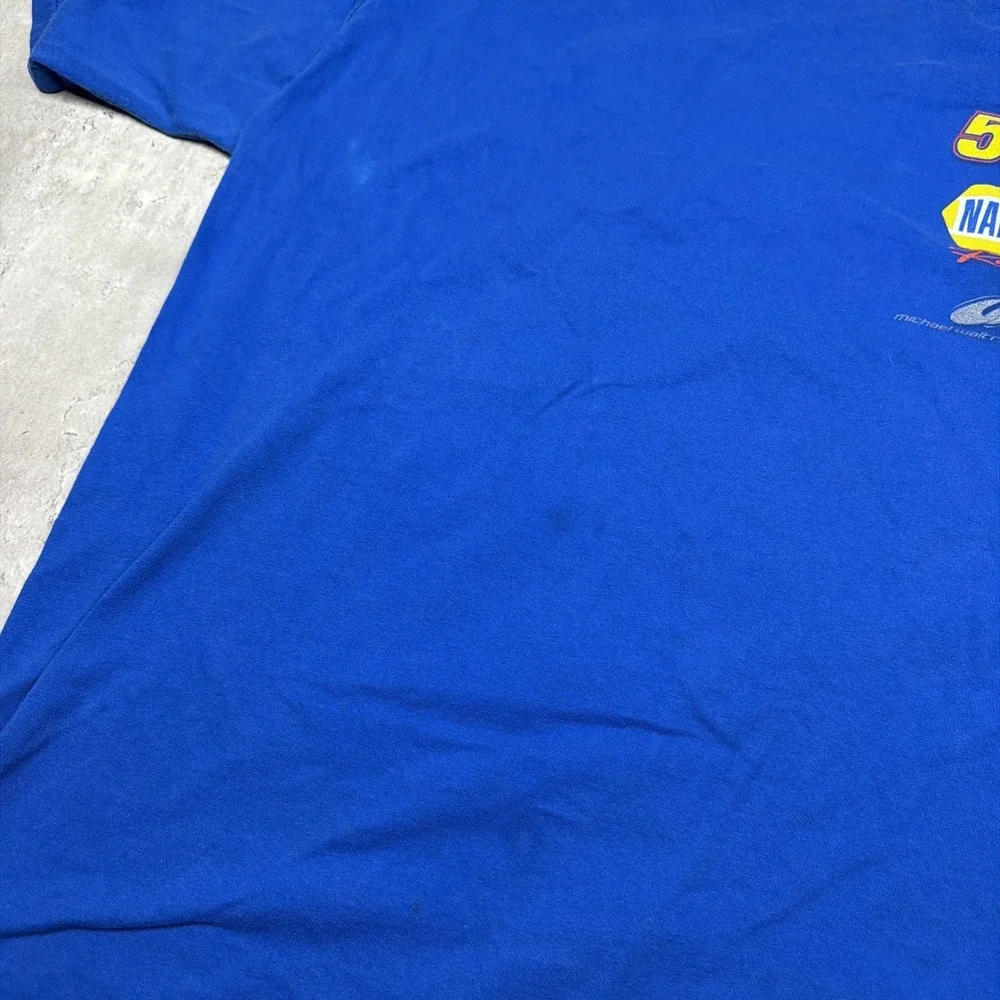 Vintage NASCAR Michael Waltrip Racing Nascar Chase Authentic 55 XL Blue NAPA Y2K